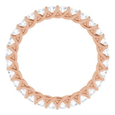 14K Rose 1 3/8 CTW Natural Diamond Eternity Band